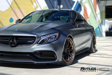 Monster Mercedes C63S AMG Coupe Edition 1 on AG Luxury AGL43 Wheels