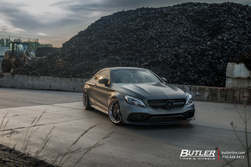 Lowered Renntech Edition 1 Mercedes C63S Coupe on 21in Vossen S21-01 Wheels