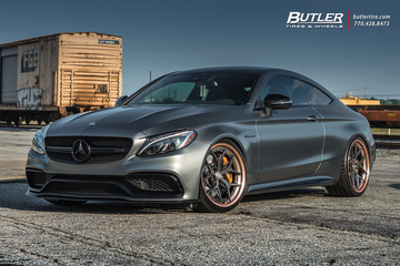 Edition 1 Mercedes C63s Coupe on custom Vossen S21-01 Wheels is anything but subtle
