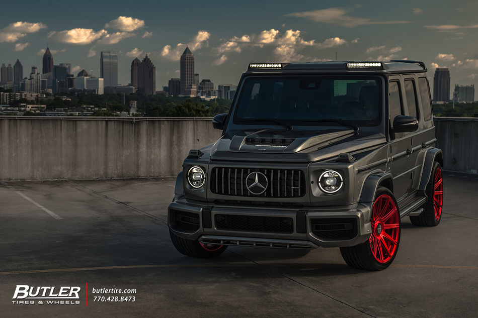 Lowered Lorinser Mercedes G63 With 23in Vossen S17 12 Wheels And Continental Tires 31