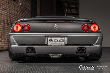 Lowered Ferrari F355 Berlinetta with 19in HRE Classic 300 Wheels and Michelin Pilot Sport 4s Tires