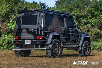 Brabus Camo Wrapped Mercedes 4x4 Squared with 22in Formula Defender Wheels and Toyo RT Tires