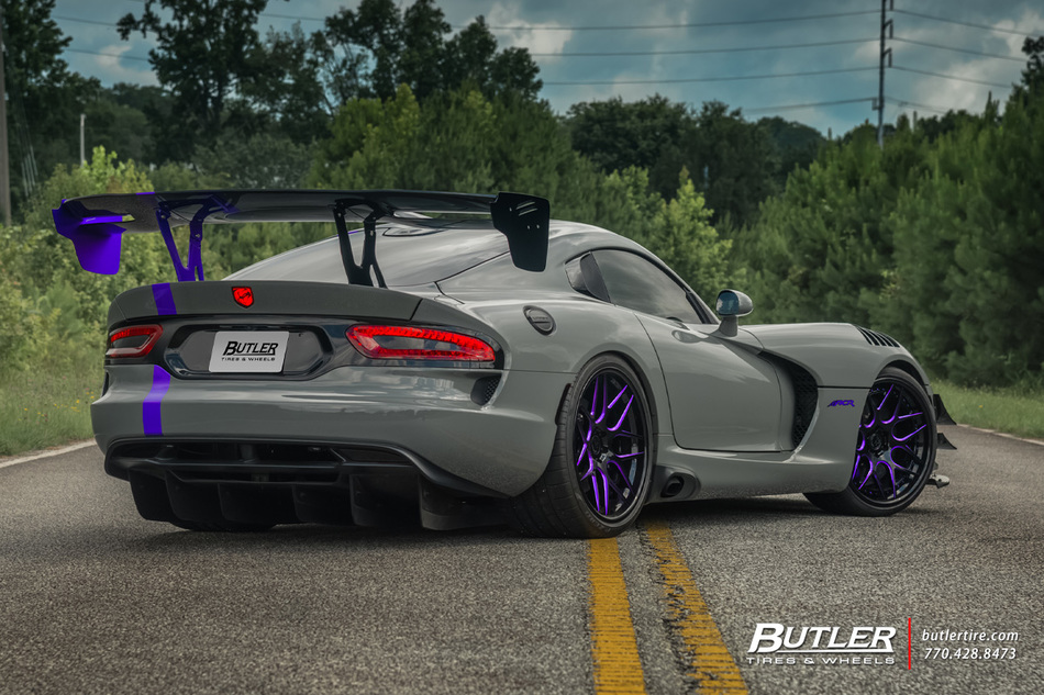 Dodge Viper Stryker Acr Extreme With 20in Front And 21in Rear Avant Garde F510 Wheels And Pirelli P Zero Tires 10