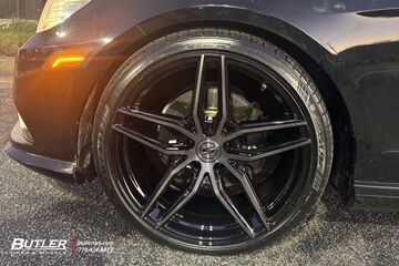 2011 Mercedes E350 with staggered 20in Select Precision Shadow Wheels