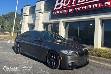 2015 BMW 5 Series with Staggered 20in Brixton Forged RF7 Wheels