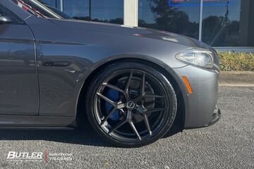 2015 BMW 5 Series with Staggered 20in Brixton Forged RF7 Wheels