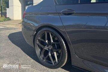2015 BMW 5 Series with Staggered 20in Brixton Forged RF7 Wheels