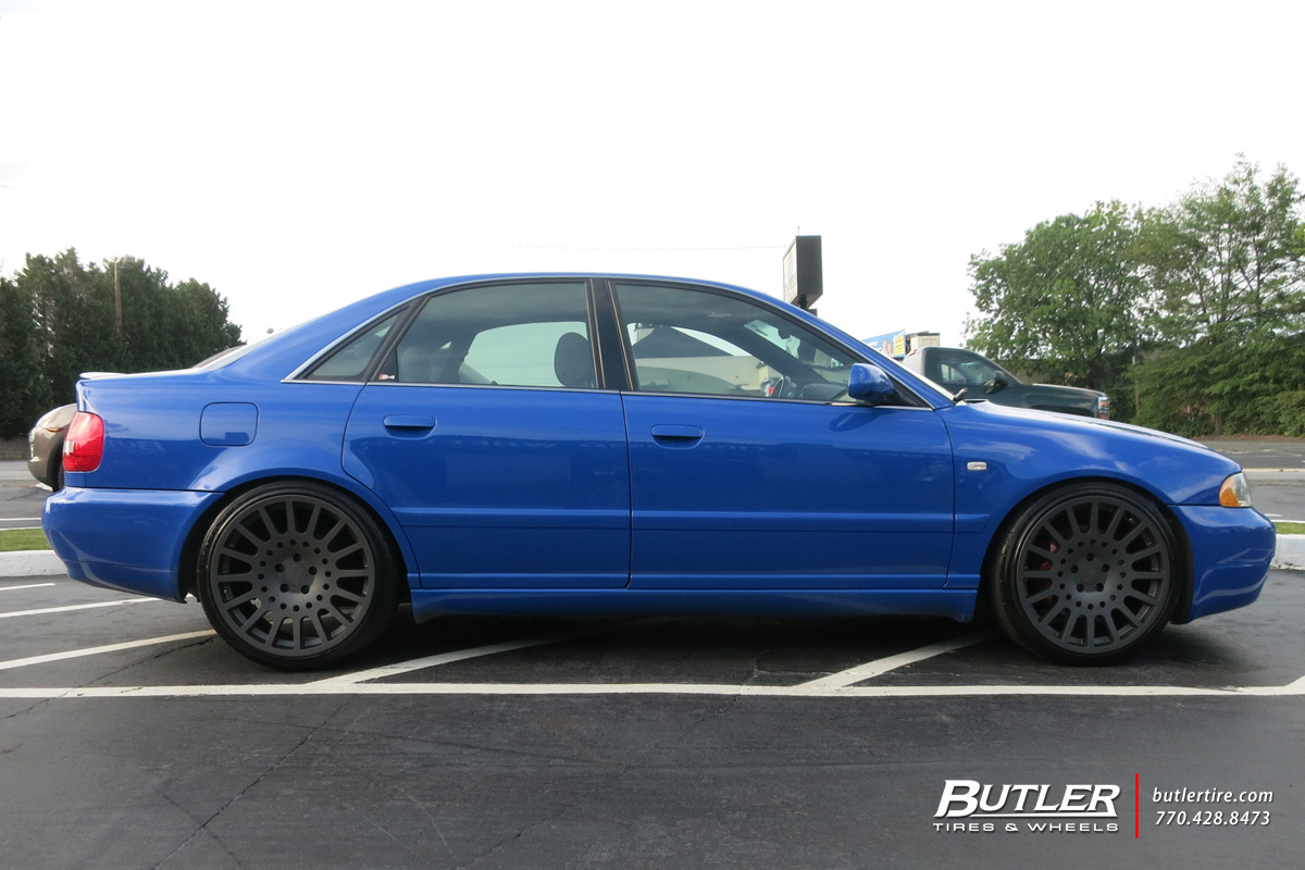 Audi A4 with 19in TSW Holeshot Wheels