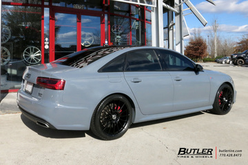 Audi A6 with 20in HRE FF15 Wheels
