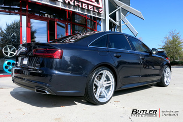 Audi A6 with 20in TSW Mechanica Wheels