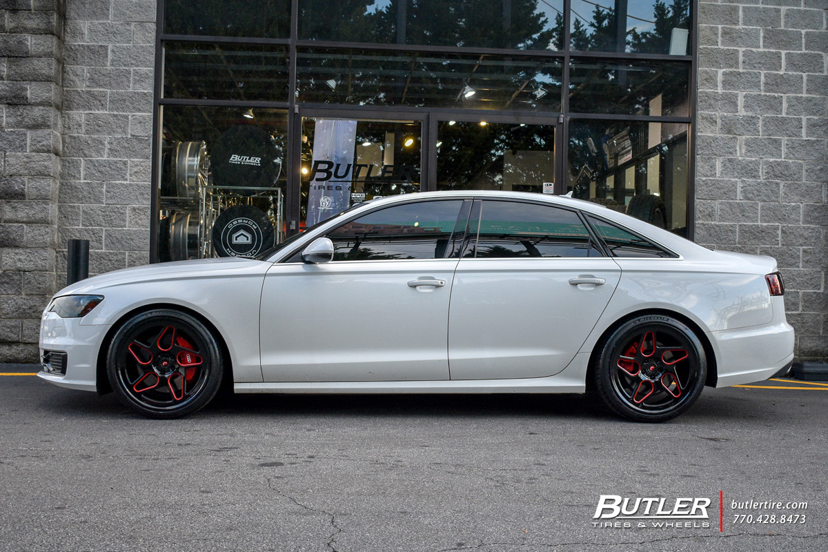 Audi A6 with 20in Vossen LC-104T Wheels