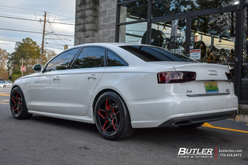 Audi A6 with 20in Vossen LC-104T Wheels