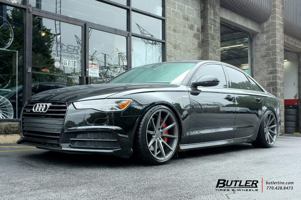 Audi A6 with 20in Vossen VFS1 Wheels