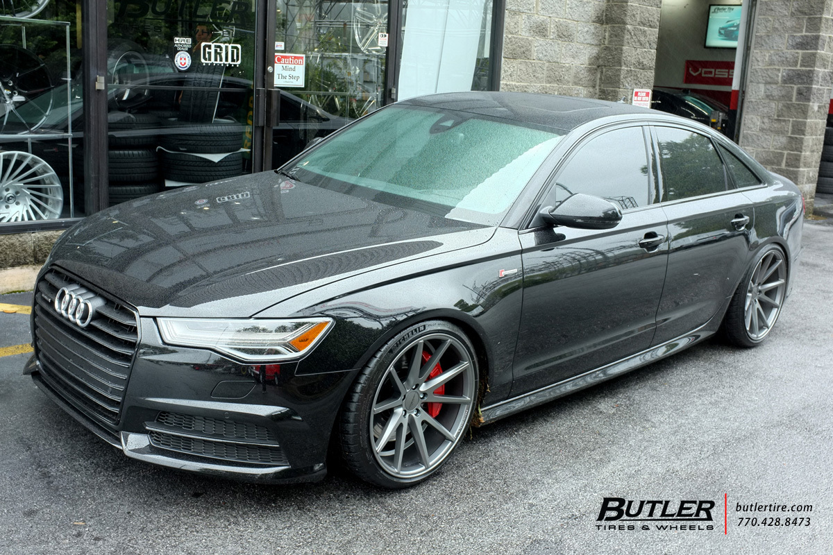 Audi A6 with 20in Vossen VFS1 Wheels