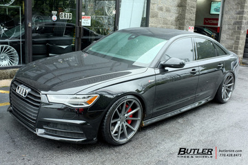 Audi A6 with 20in Vossen VFS1 Wheels