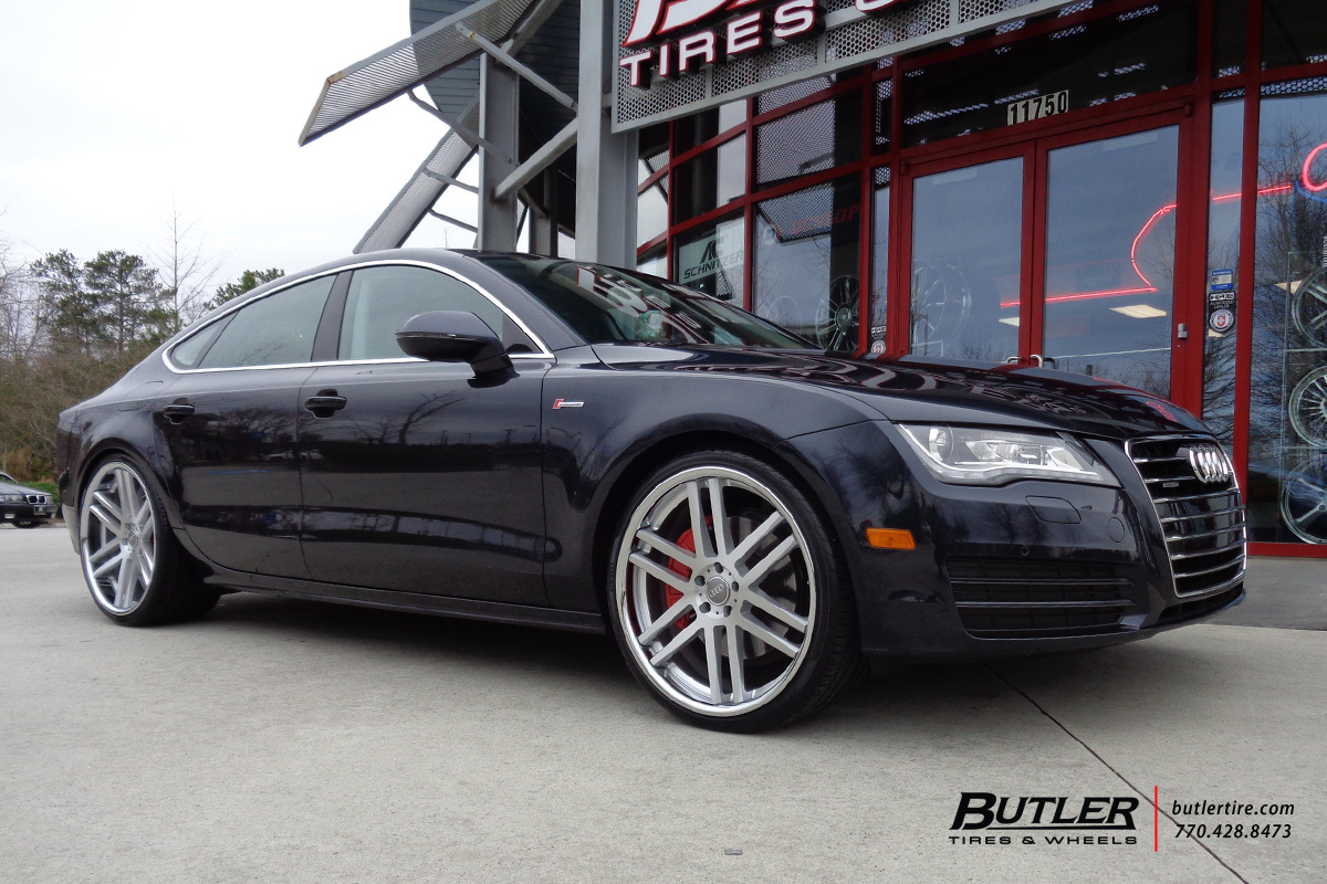 Audi A7 with 22in TSW Rouen Wheels