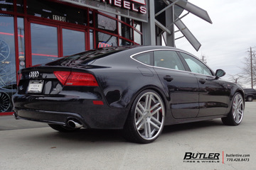 Audi A7 with 22in TSW Rouen Wheels