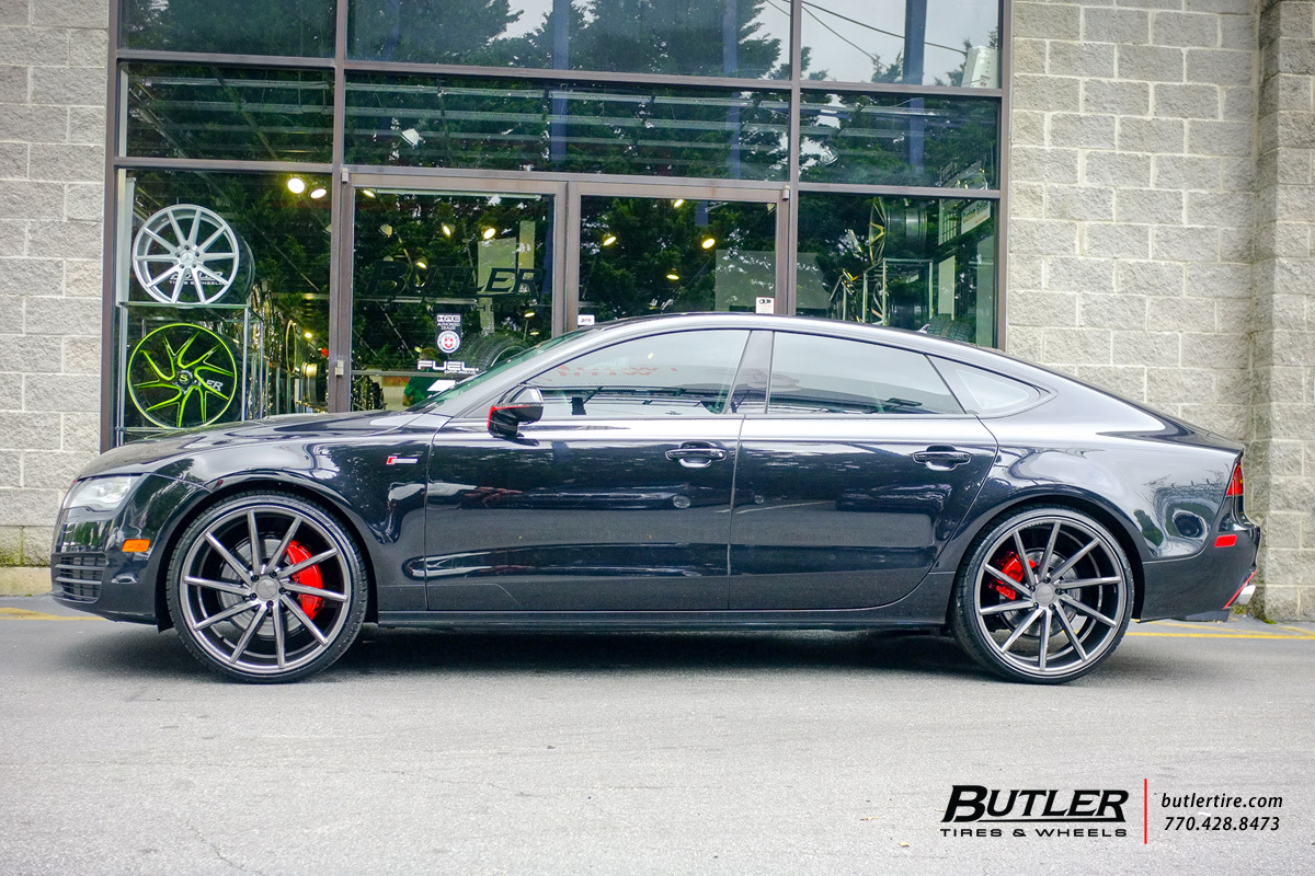 Audi A7 with 22in Vossen CVT Wheels