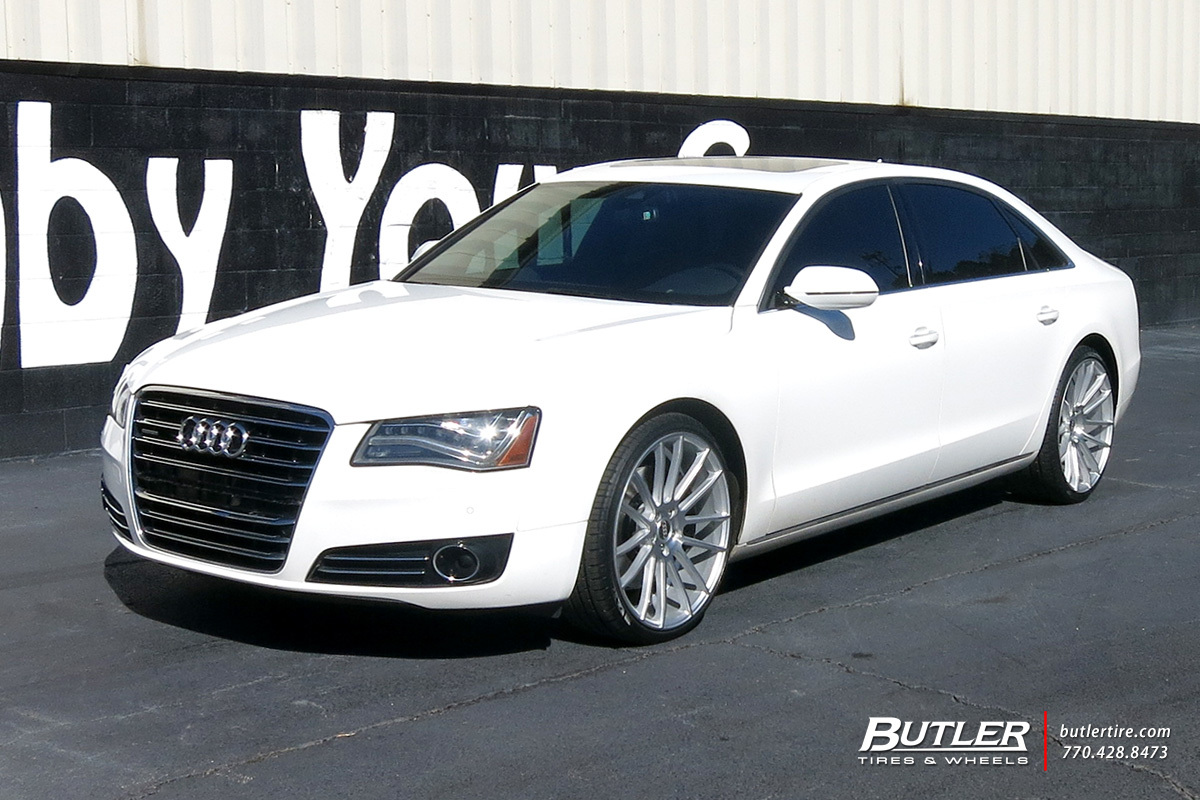 Audi A8 with 22in Savini BM9 Wheels