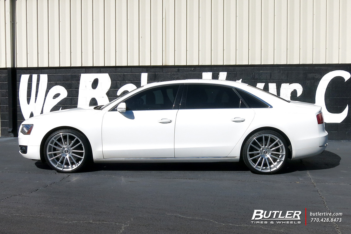 Audi A8 with 22in Savini BM9 Wheels
