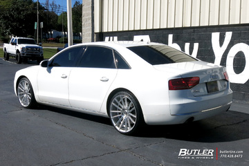 Audi A8 with 22in Savini BM9 Wheels