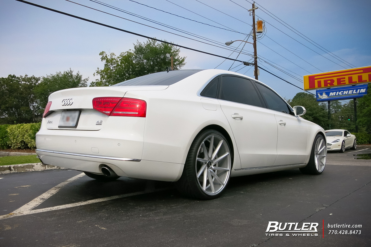 Audi A8 with 22in Vossen CVT Wheels