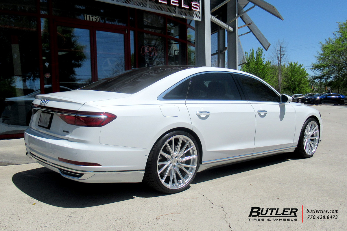Audi A8 with 22in Vossen HF-4T Wheels