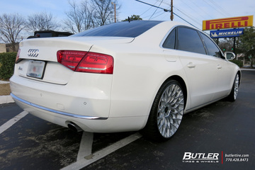 Audi A8L with 22in TSW Oslo Wheels
