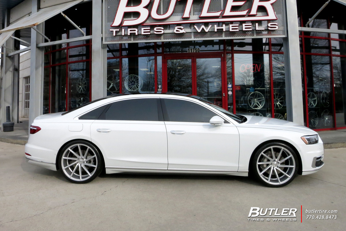 Audi A8L with 22in Vossen CVT Wheels