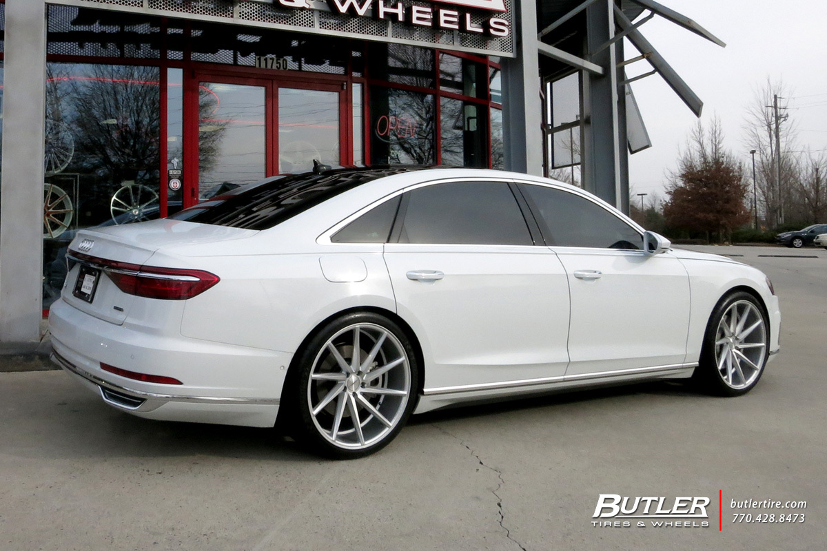 Audi A8L with 22in Vossen CVT Wheels
