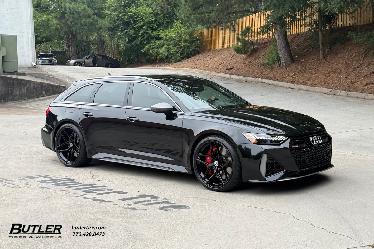 Audi RS6 with 22in HRE Wheels