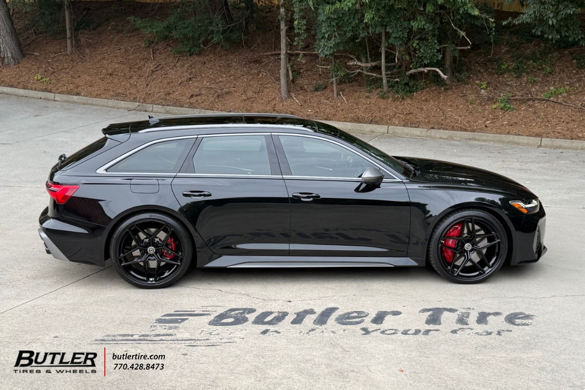Audi RS6 with 22in HRE Wheels