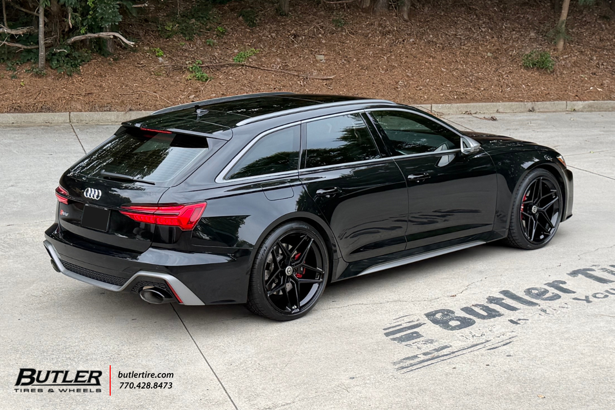 Audi RS6 with 22in HRE Wheels