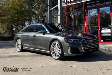 Audi S8 with 22in Vossen HF4T Wheels