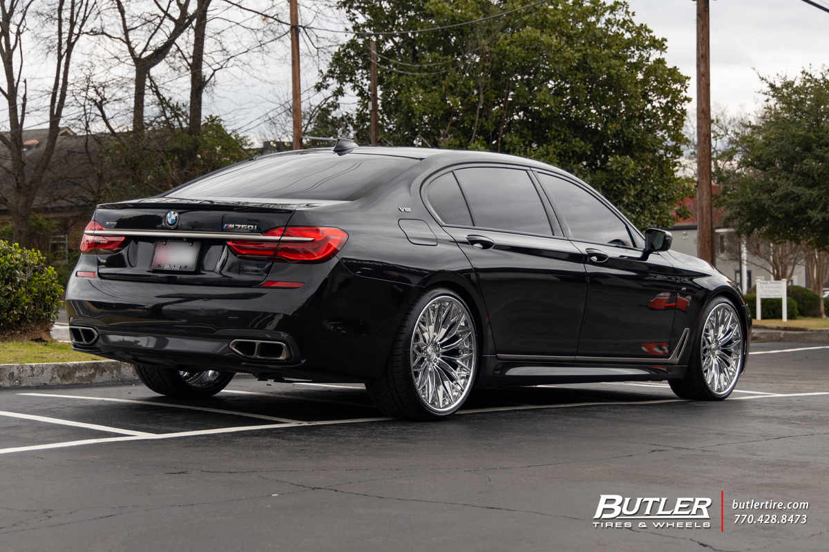 BMW 760i with 22in 1886 Forged G015 Wheels and Continental ExtremeContact DWS