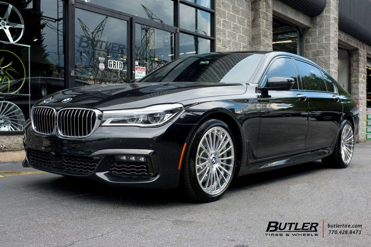 BMW 7 Series with 20in Savini SV61d Wheels