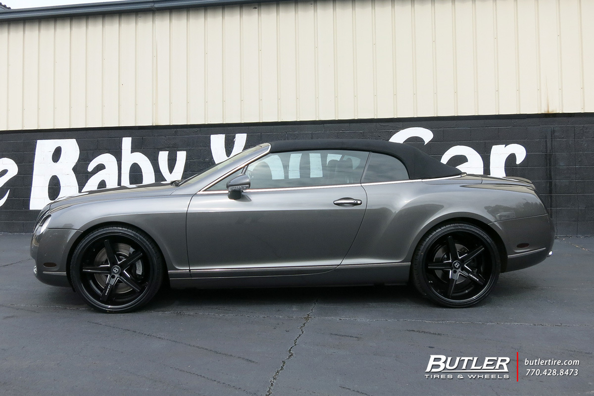 Bentley Continental GT-C with 22in Lexani Fiorano Wheels
