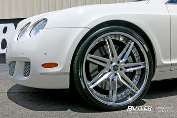 Bentley Continental GT-C with 22in Savini SV58c Wheels