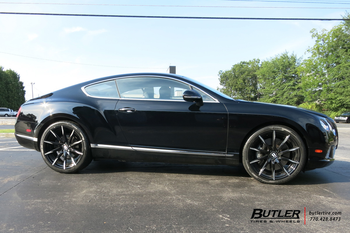 Bentley Continental GT with 22in Lexani CSS15 Wheels