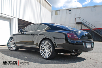 Bentley Continental GT with 22in Lexani LZ-722 Wheels