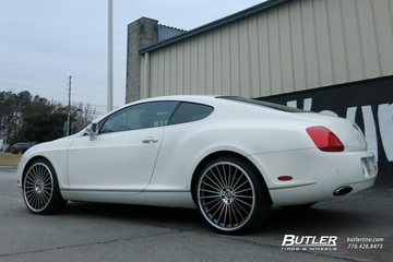 Bentley Continental GT with 22in Mandrus 23 Wheels