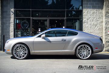 Bentley Continental GT with 22in Savini BM13 Wheels
