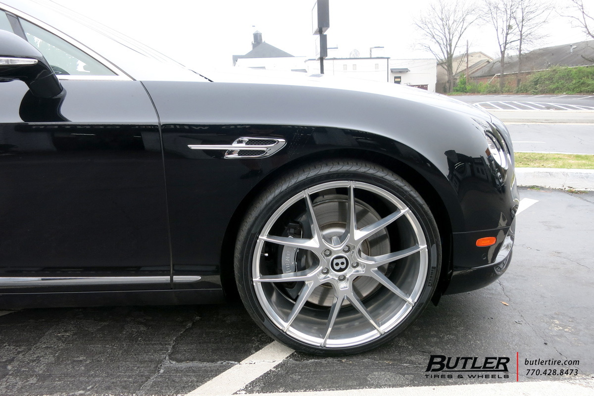 Bentley Continental GT with 22in Savini BM14 Wheels