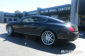 Bentley Continental GT with 22in Savini BS2 Wheels