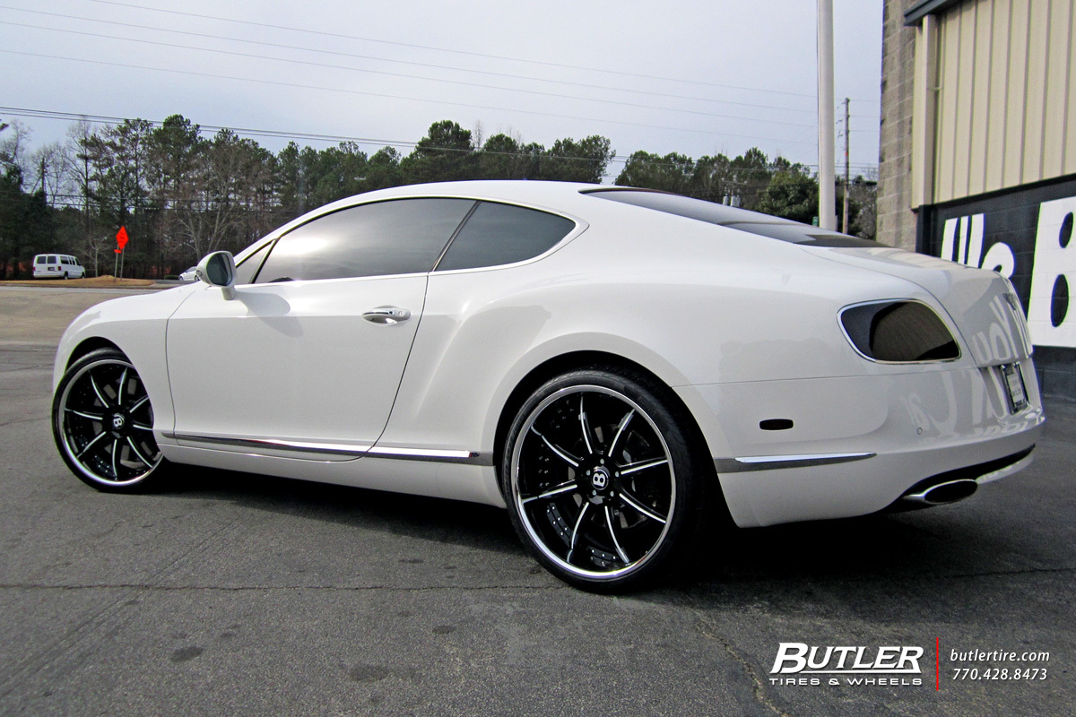 Bentley Continental GT with 22in Savini BS3 Wheels