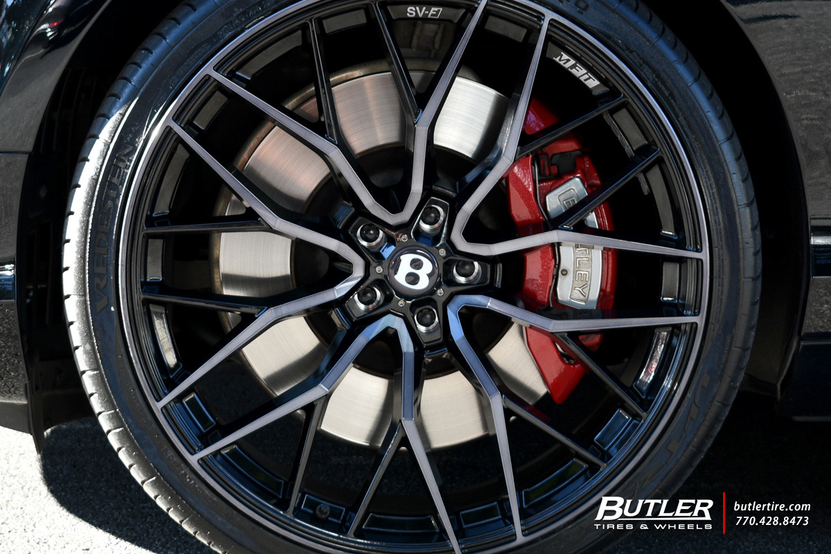 Bentley Continental GT with 22in Savini SV-F2 Wheels