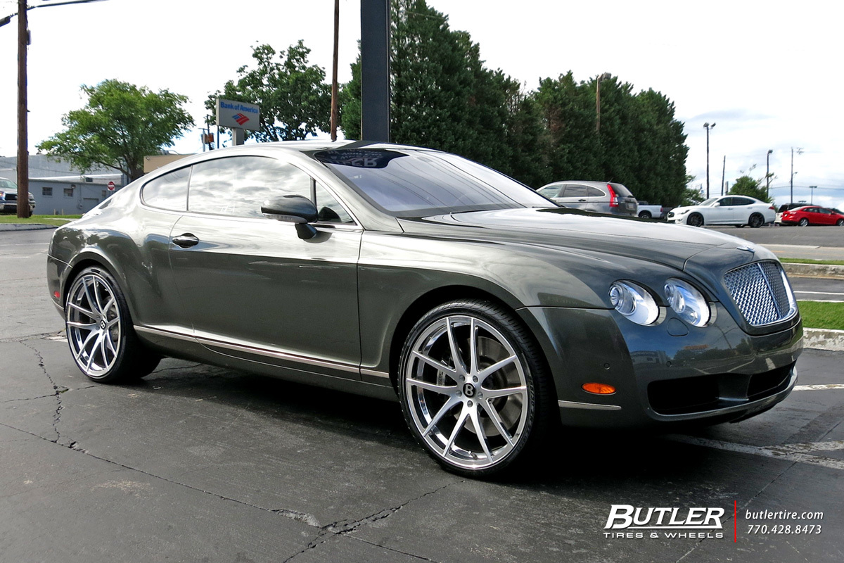 Bentley Continental GT with 22in Savini SV40M Wheels