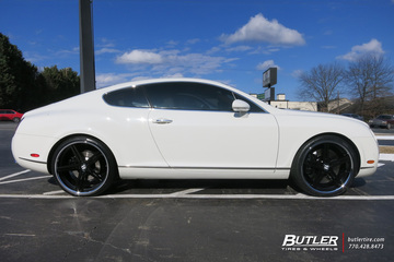 Bentley Continental GT with 22in TSW Mirabeau Wheels