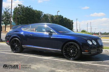 Bentley Continental GT with 22in TSW Mosport Wheels