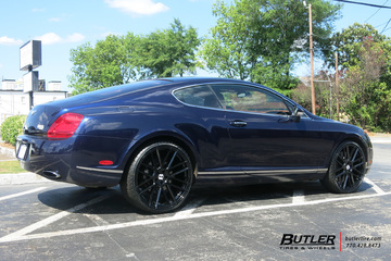 Bentley Continental GT with 22in TSW Mosport Wheels